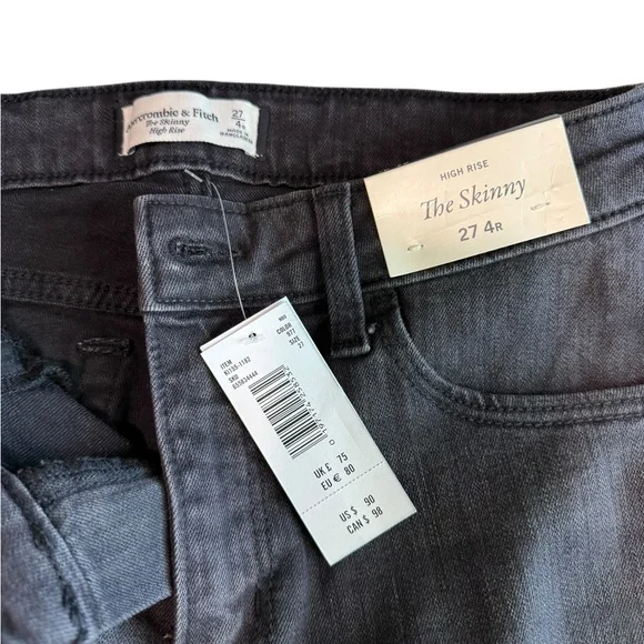 Abercrombie & Fitch The Skinny High Rise 27 4R - Picture 2 of 7